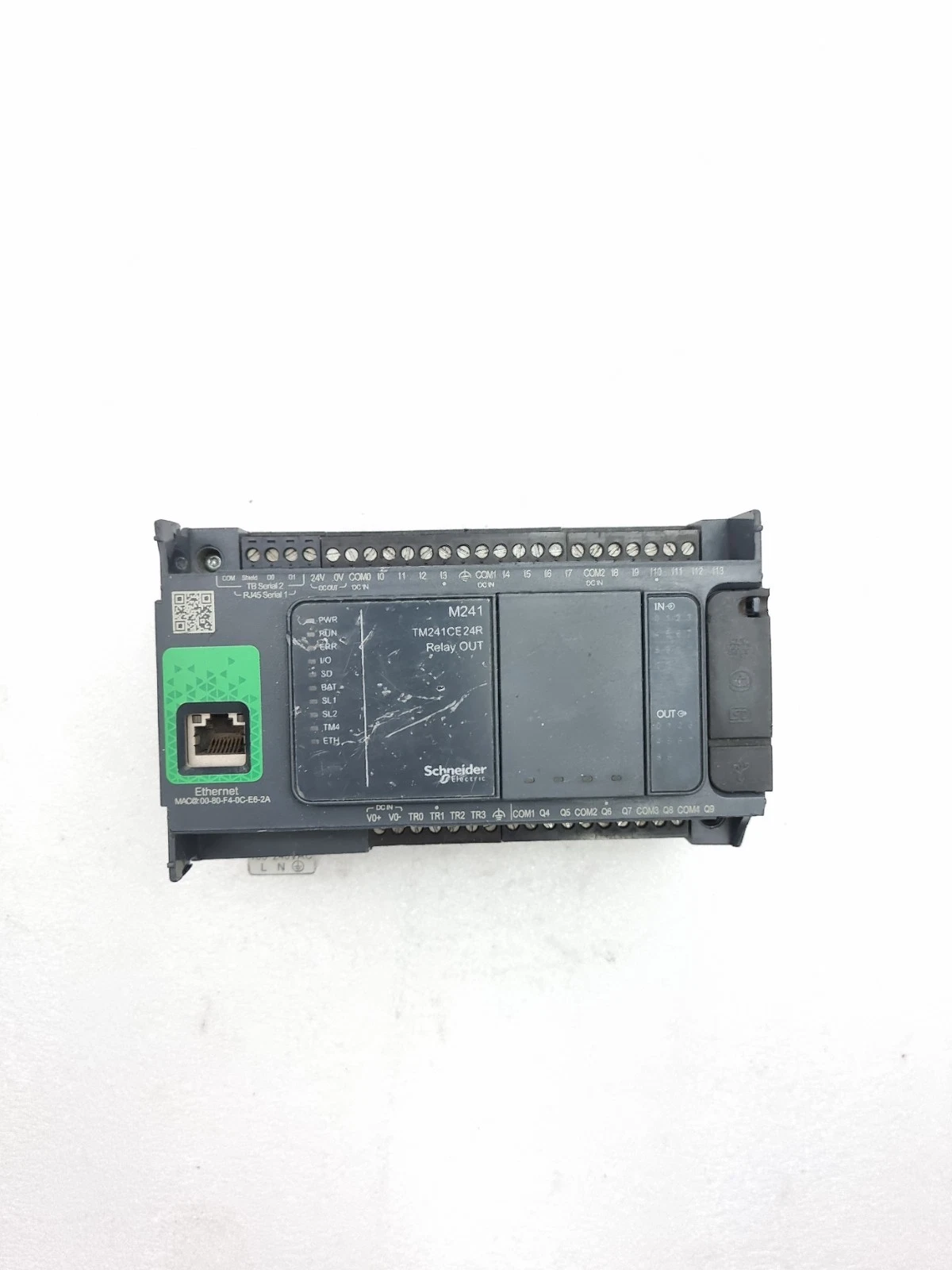 Schneider Electric Modicon M241 TM241CE24R Relay Out Module (Light Blink)